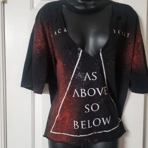 Distress 'As Above so below' Top